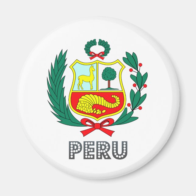 Peru-Wappen Magnet (Vorne)