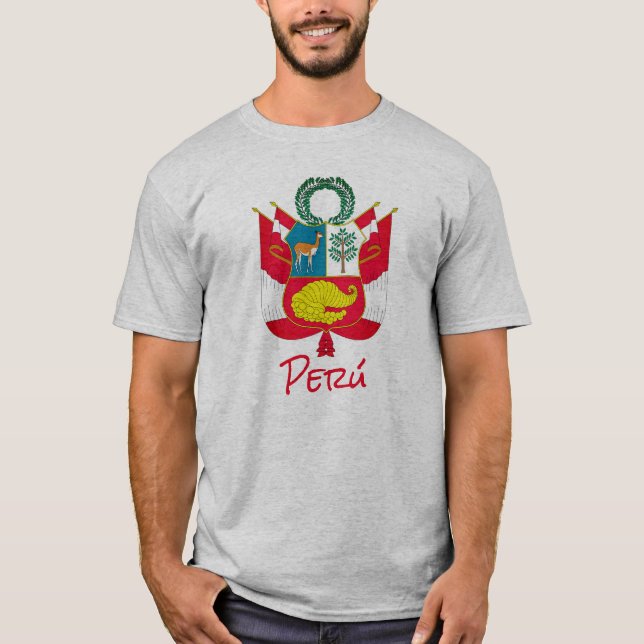 Peru-Wappen T-Shirt (Vorderseite)