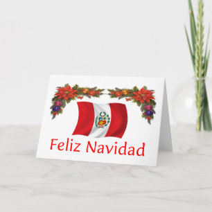Peru-Weihnachten Feiertagskarte