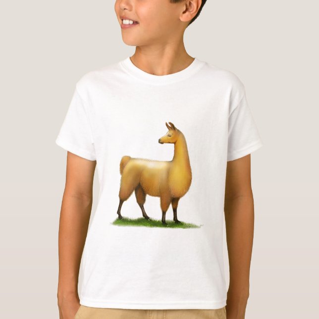 Peruaner Llama T-Shirt (Vorderseite)