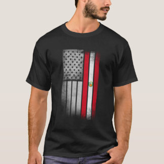 Peruanische amerikanische Flagge Peruanische Flagg T-Shirt