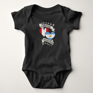 Peruanische argentinische Herzflags Peru Argentini Baby Strampler