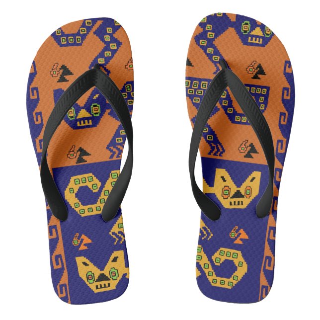 Peruanische Feline Flip Flops Beach Sandals (Fußbett)