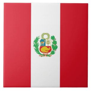 Peruanische Flag Tile Fliese