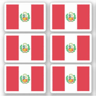 peruanische Flagge Aufkleber