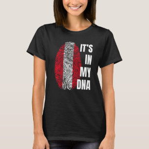 Peruanische Flagge Dna Fingerprint Peru T-Shirt