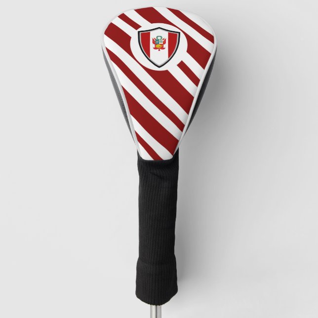 peruanische Flagge Golf Headcover (Vorderseite)