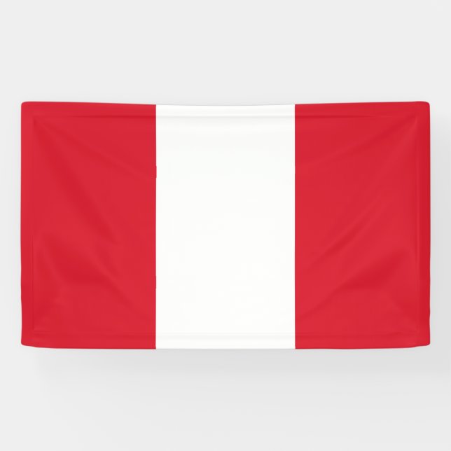 Peruanische Flagge (Peru) Banner (Horizontal)