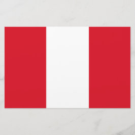 Peruanische Flagge (Peru) Briefpapier