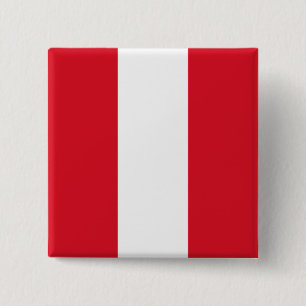 Peruanische Flagge (Peru) Button