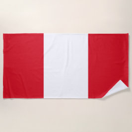 Peruanische Flagge (Peru) Strandtuch