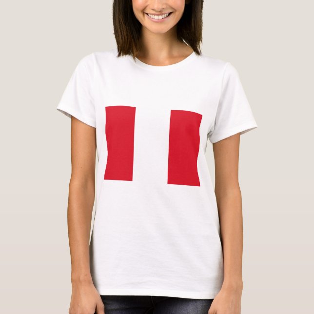 Peruanische Flagge (Peru) T-Shirt (Vorderseite)