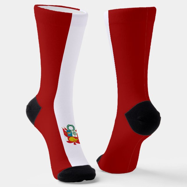 peruanische Flagge Socken (Gewinkelt)