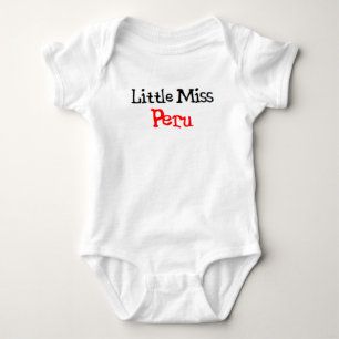 peruanische kleine Miss Baby Strampler