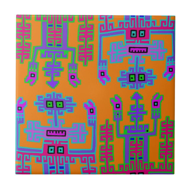 Peruanische Könige Fliese (Vorderseite)