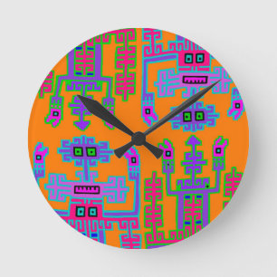 peruanische Könige Runde Wanduhr