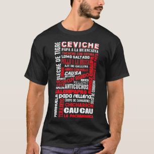Peruanische Küche Peru Feinschmecker Koch Gastrono T-Shirt
