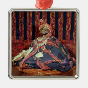 Peruanische Mama vom Paracas Friedhof Ornament Aus Metall