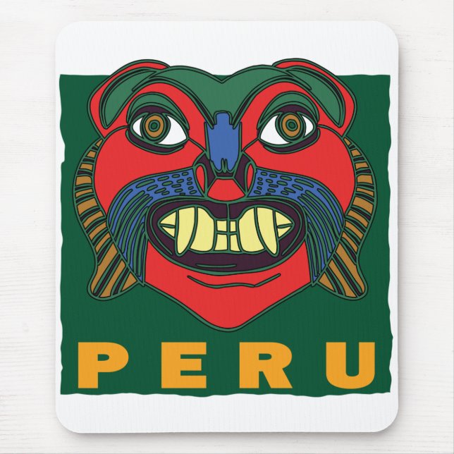 PERUANISCHE MASKE MOUSEPAD (Vorne)