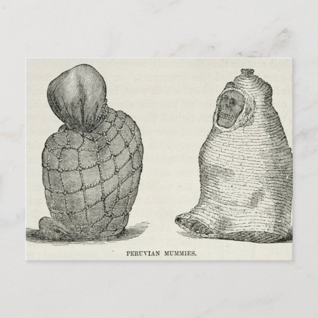 Peruanische Mummies Postkarte (Vorderseite)