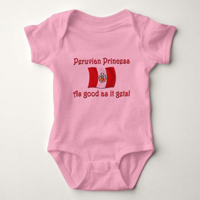Peruanische Prinzessin - so gut Baby Strampler (Vorderseite)