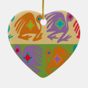 Peruanische Vögel Keramikornament
