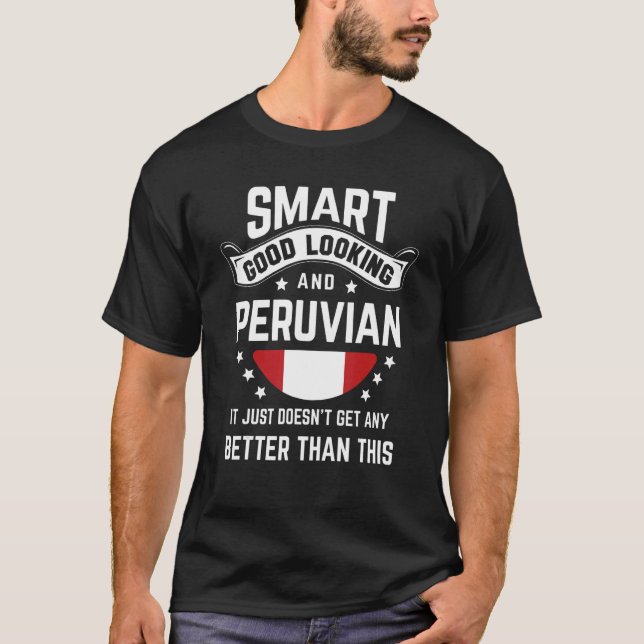 Peruanischer Flaggenstaat Indischer Pride Peru Per T-Shirt (Vorderseite)