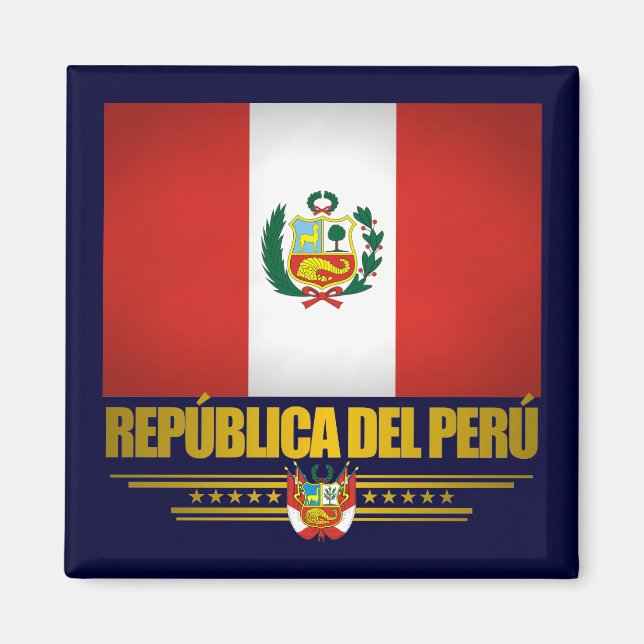 "Peruanischer Pride" Magnet (Vorne)