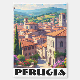 Perugia Italien Reisen Magnet