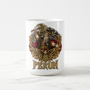 Perun - Slawische Donner-Mythologie-Kunst Kaffeetasse