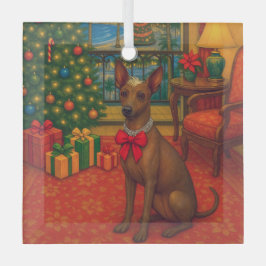 Peruvian Inca Orchid Holiday Card Ornament Aus Glas