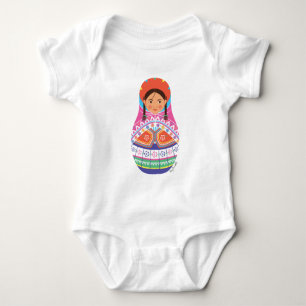 Peruvian Matryoshka Baby Bodysuit Strampler