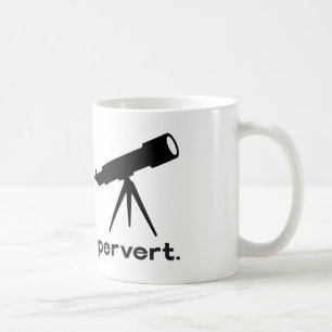 Perverser mit Teleskop Lustige Parodie Humor Tasse