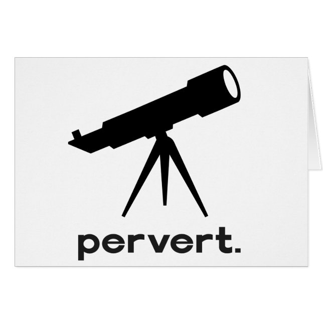 Pervertieren mit Telescope Funny Parody Spaß (Vorderseite (Horizontal))