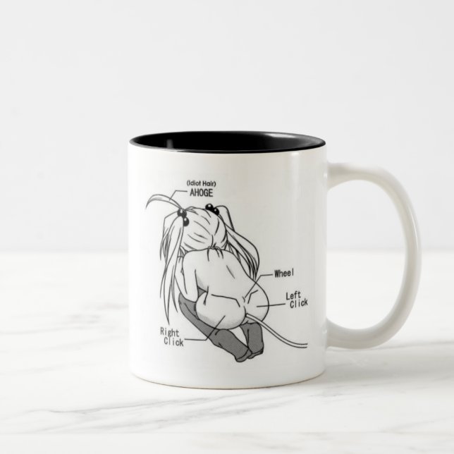 Pervy MäuseTasse Zweifarbige Tasse (Rechts)