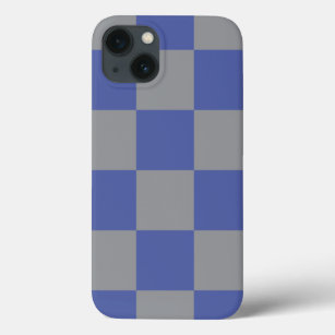 Perwinkle Blue und Grau Square Muster Hübsch Case-Mate iPhone Hülle