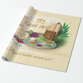 Pesach Seder Kosher sechs verschiedene Pessach-Leb Geschenkpapier