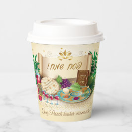 Pesach Seder Kosher sechs verschiedene Pessach-Leb Pappbecher