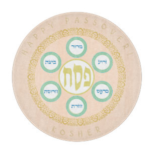 Pesach Seder reine sechs verschiedene Schneidebrett