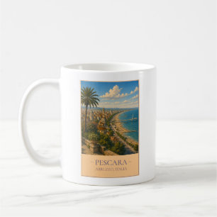 Pescara, Italien – Vintage-Reisebecher Kaffeetasse