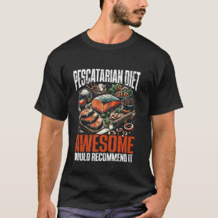 Pescatarian-Diät würde Fischesser empfehlen, nicht T-Shirt