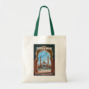 Peshawar Pakistan Reise Kunst Vintage Tragetasche