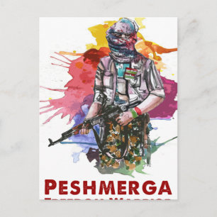 Peshmerga Freedom Warrior Postkarte