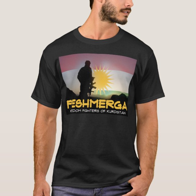 Peshmerga - FREIHEITS-KÄMPFER VON KURDISTAN T-Shirt (Vorderseite)