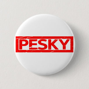Pesky-Briefmarke Button