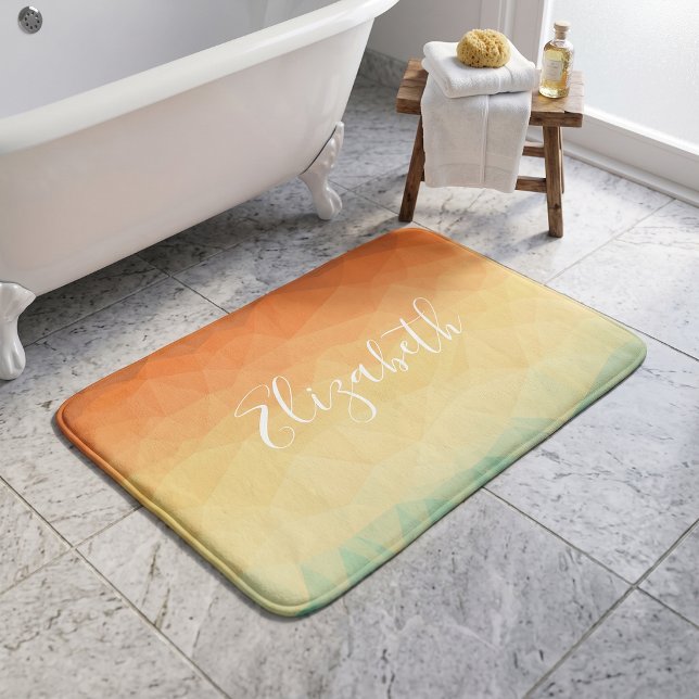 Pesonalized Geometric Bath Mat Badematte (Von Creator hochgeladen)