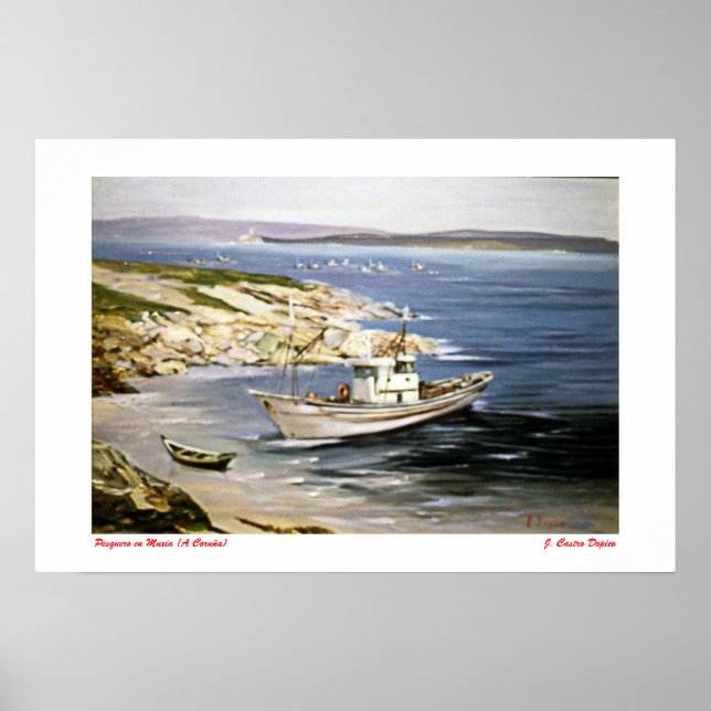 Pesquero en Muxía Poster (Vorne)