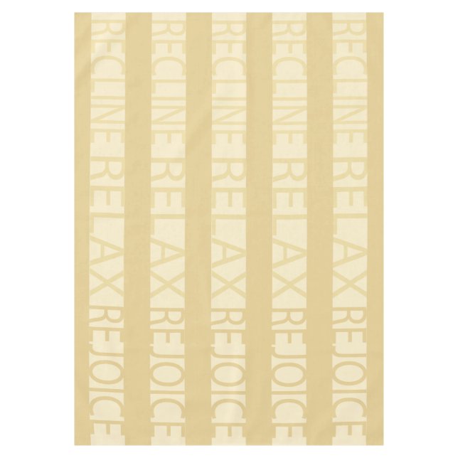 Pessach 60/84" Tabletecloth "Pessach R & R Tan" Tischdecke (Vorderseite)