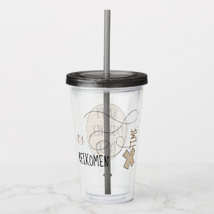 Pessach Acrylic Tumbler 16 oz Es ist Afikomen Time Acryltrinkbecher