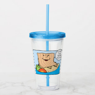 Pessach Acrylic Tumbler 16 oz Funny Seder Toon Acryltrinkbecher